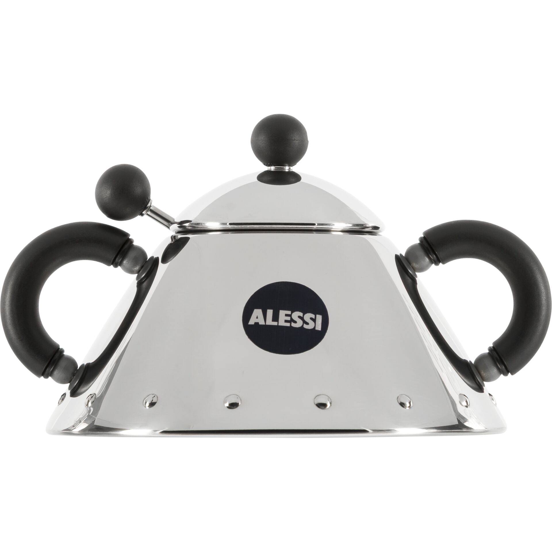 Alessi suikerpot met lepel zwart 9097 B-0