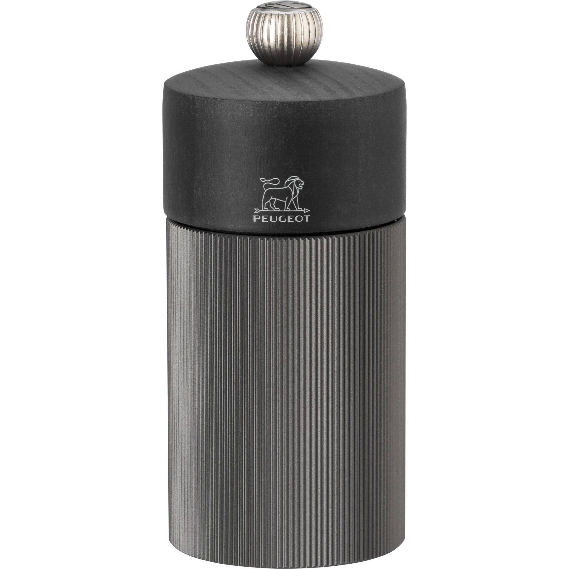 Peugeot Line zoutmolen van hout/aluminium, 18 cm, naturel-0