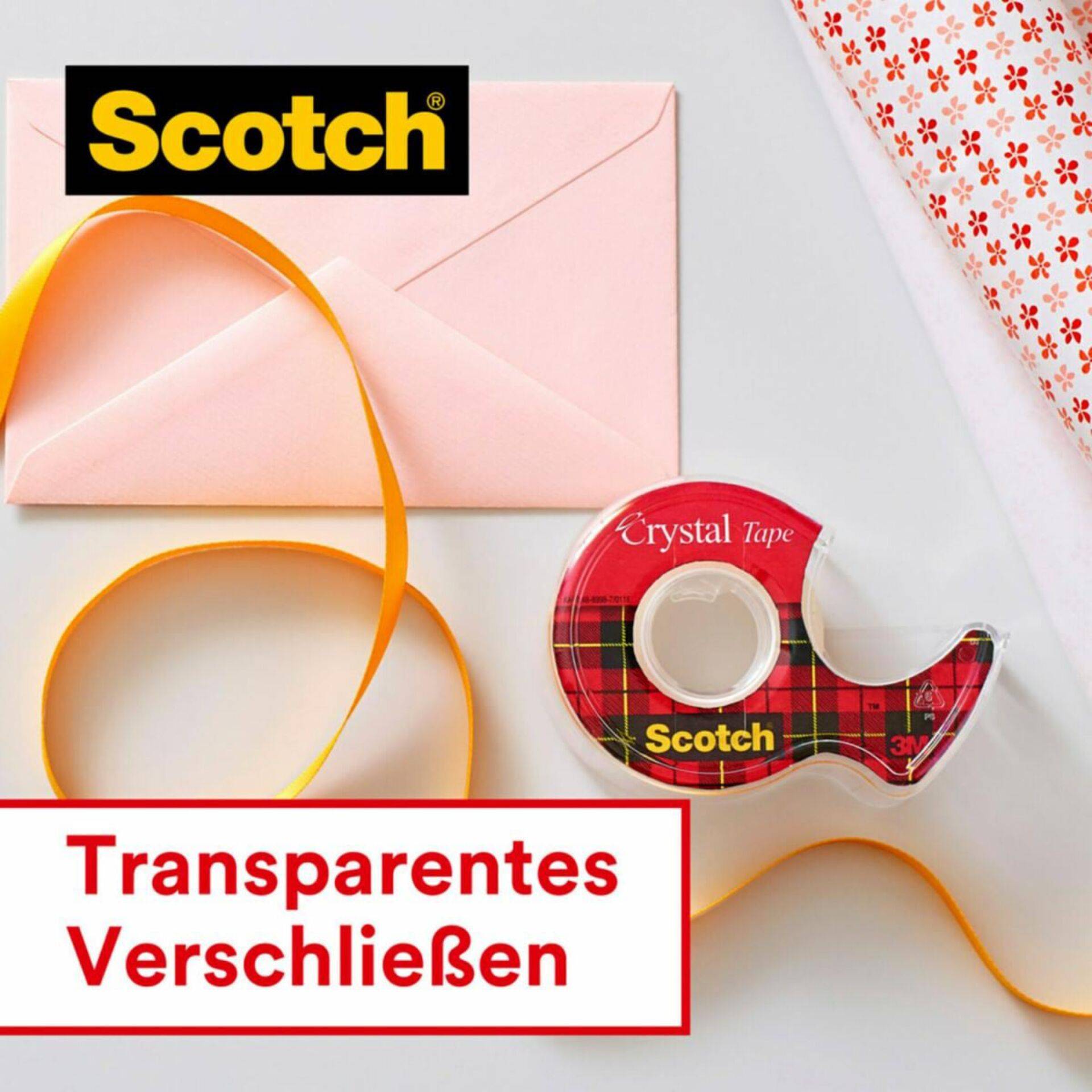 Scotch® crystal clear tape, navulbare dispenser, 19 mm x 7,5 m 00511315920870051131592087-1