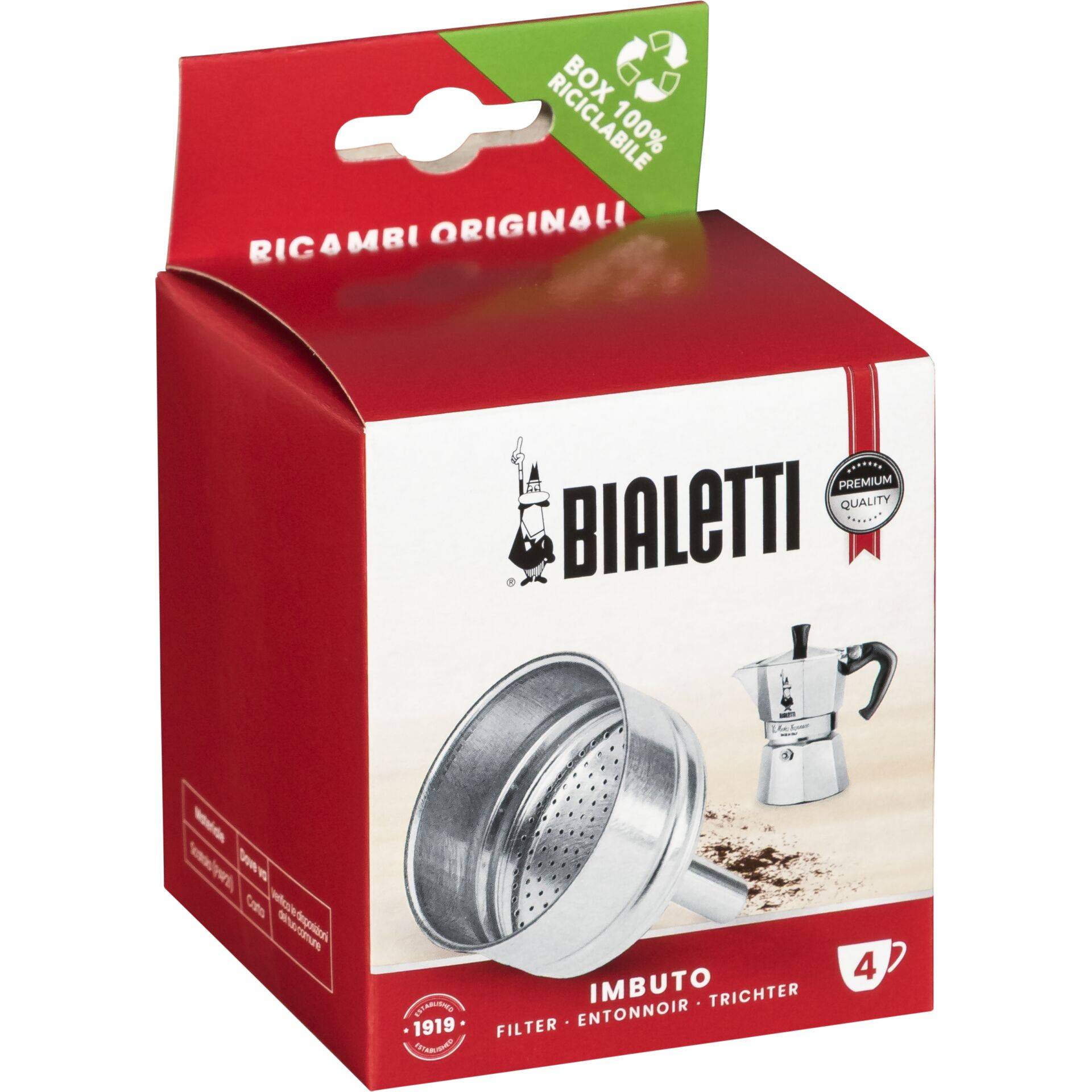 Vervangingsonderdelen voor Bialetti Inducible: 1 vervangende pakking + 1 filter (6 cups)-0