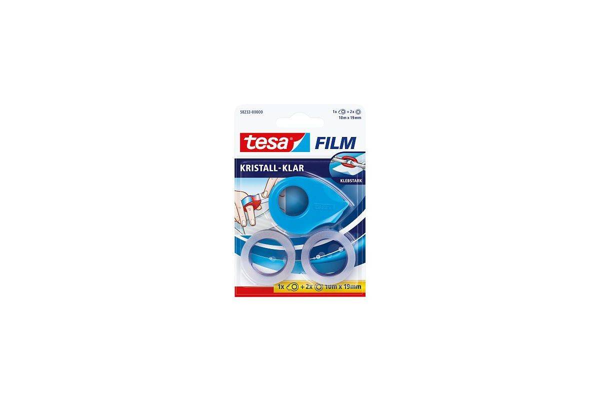tesafilm minidispenser 3 kleuren + 2x tesafilm 10/19 kris.-k.-1