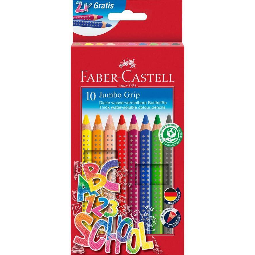 FABER-CASTELL Kleurpotlood Jumbo Grip Promotionele Etui 10-0