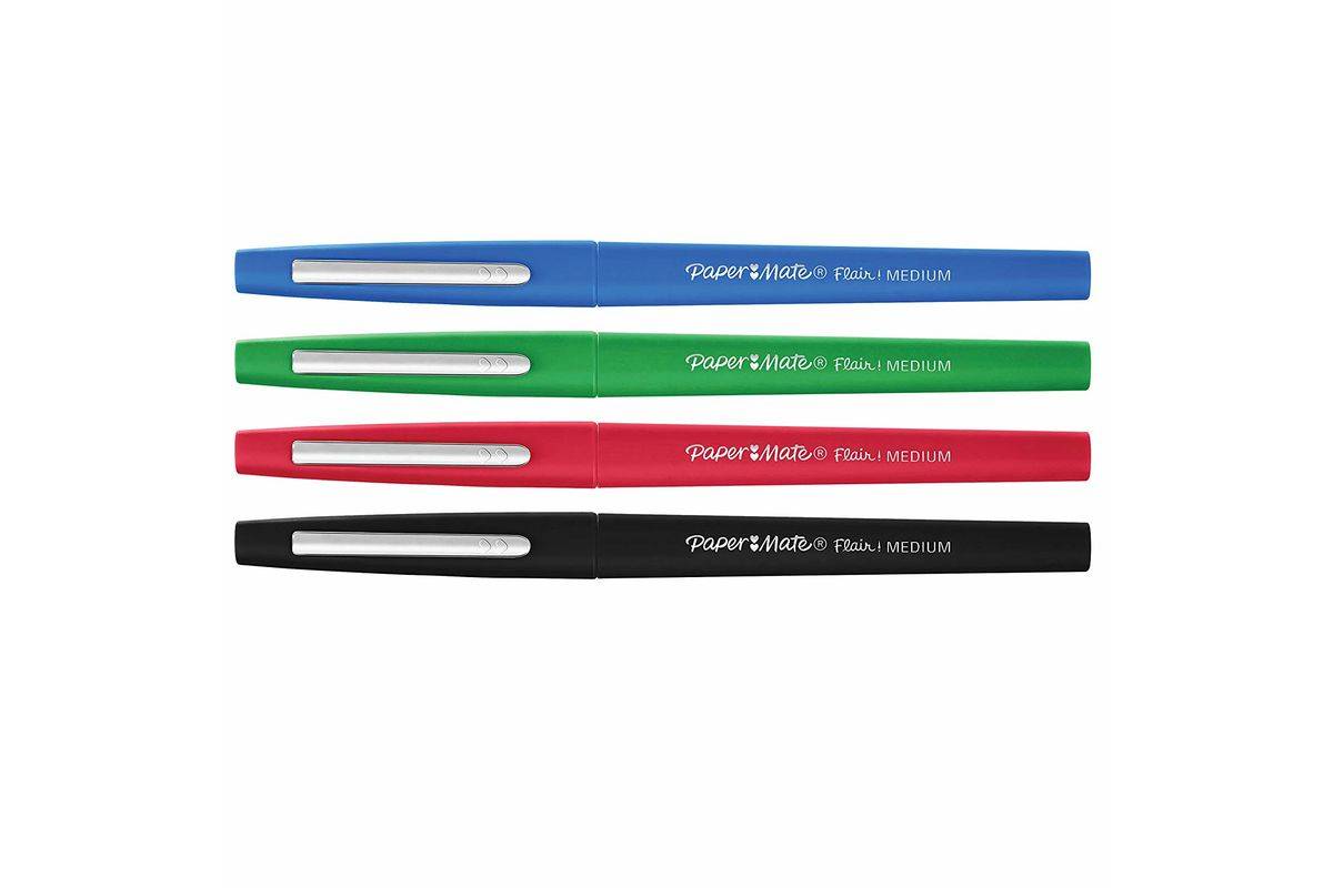 PAPER MATE viltstift Flair 4-pack kleuren M 0,7 mm blister-1