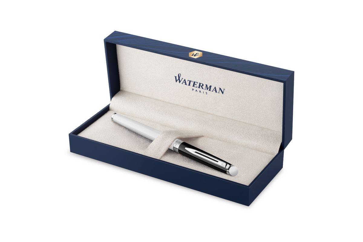 WATERMAN vulpen Hémisphère Blocking BW CCBlue F geschenkverpakking-0