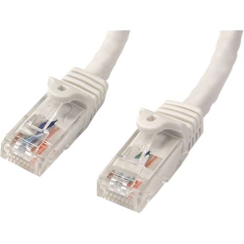 StarTech.com 15m RJ45 UTP Cat6 Gigabit Netwerkkabel zonder Uitsteeksels - Wit - Cable for Network-device - 6 Gbit/s - Pa-2
