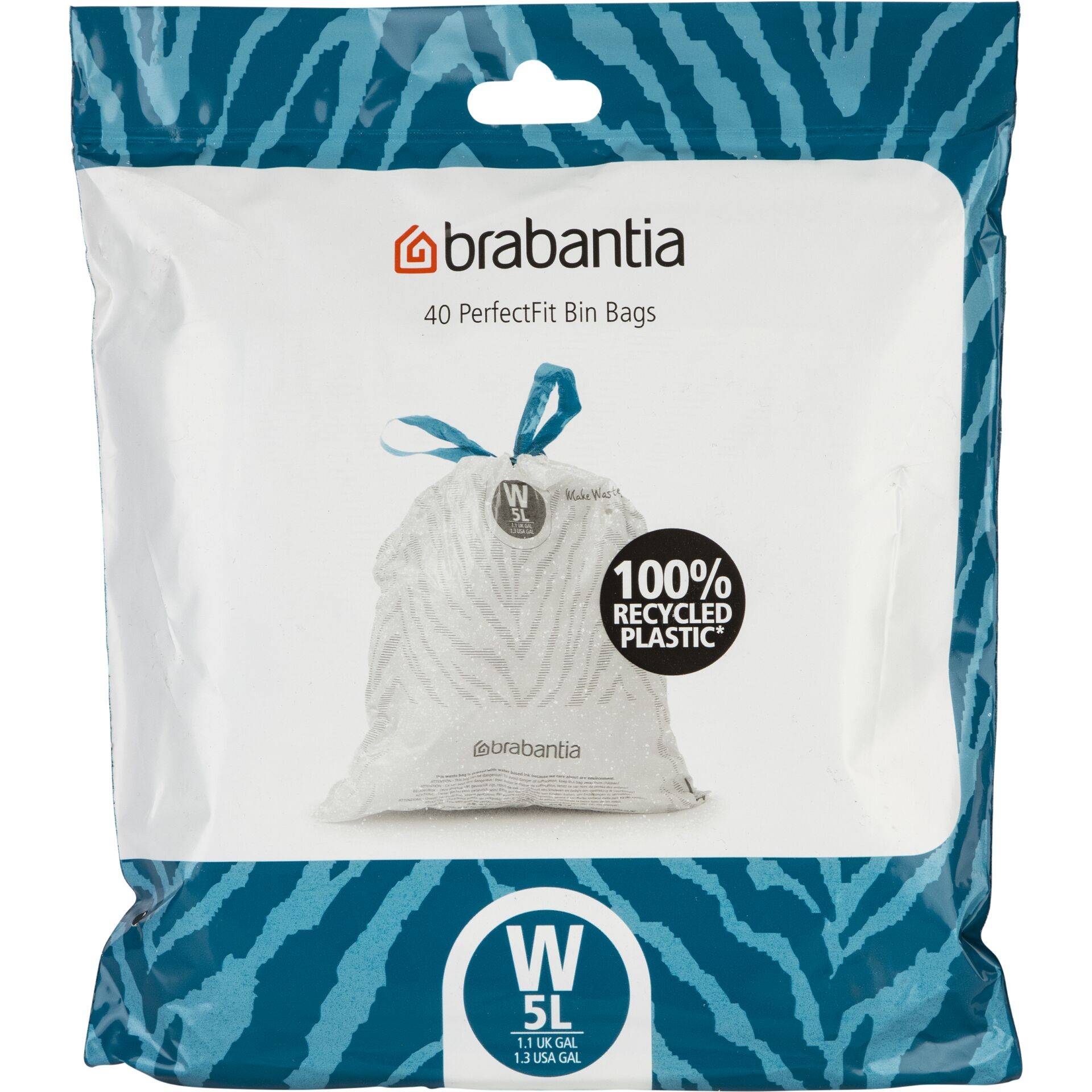 Brabantia PerfectFit afvalzakken NewIcon, code W (5 Liter)-0