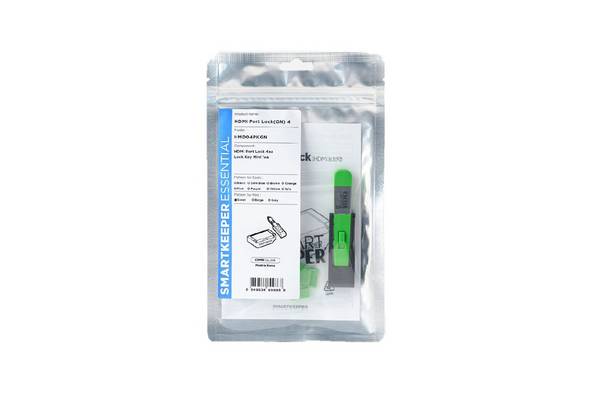 SmartKeeper Mini "HDMI Port" Blocker groen 4 stuks + sleutel