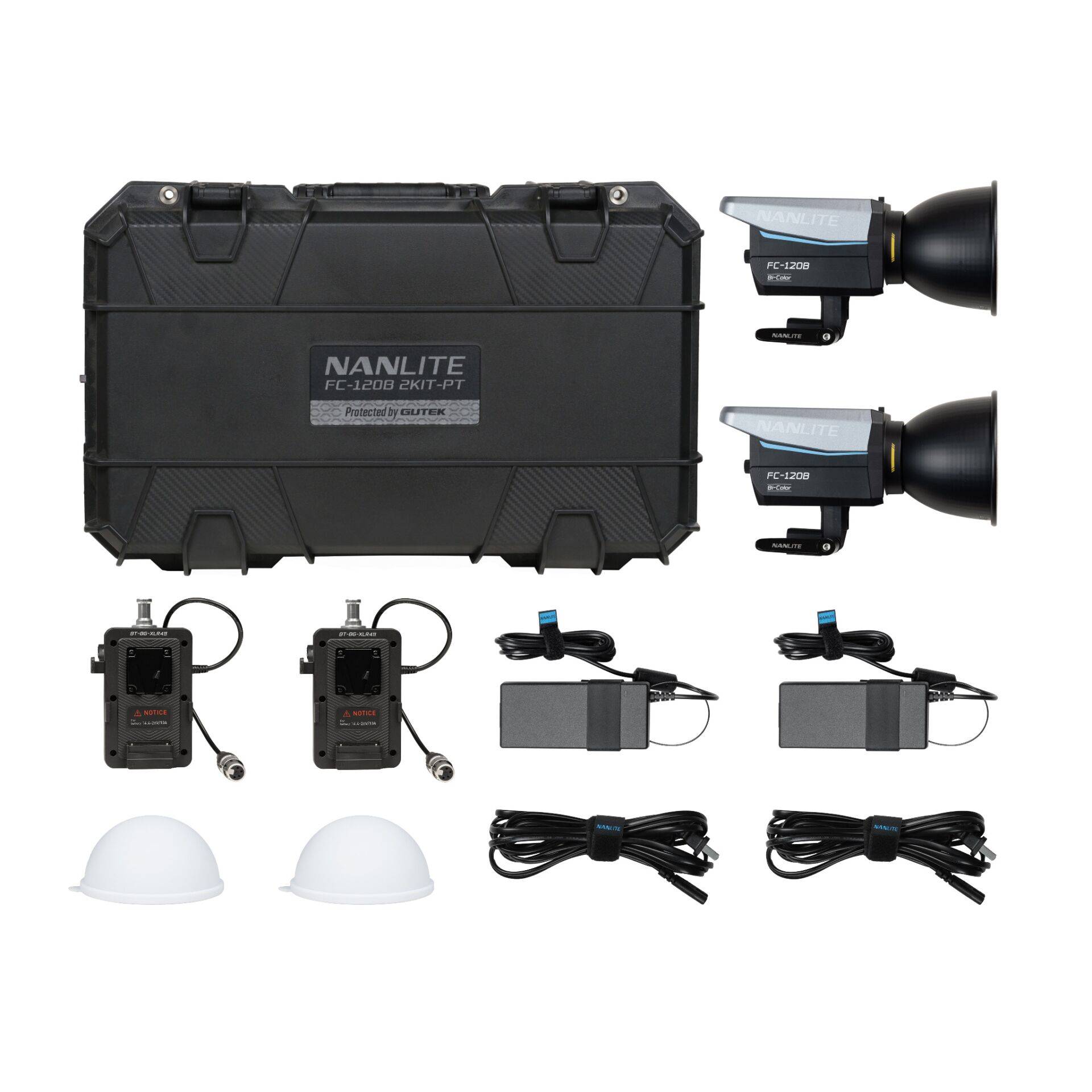 Nanlite FC-120B Bi color 2KIT-PT Beleuchtungs-Set-0