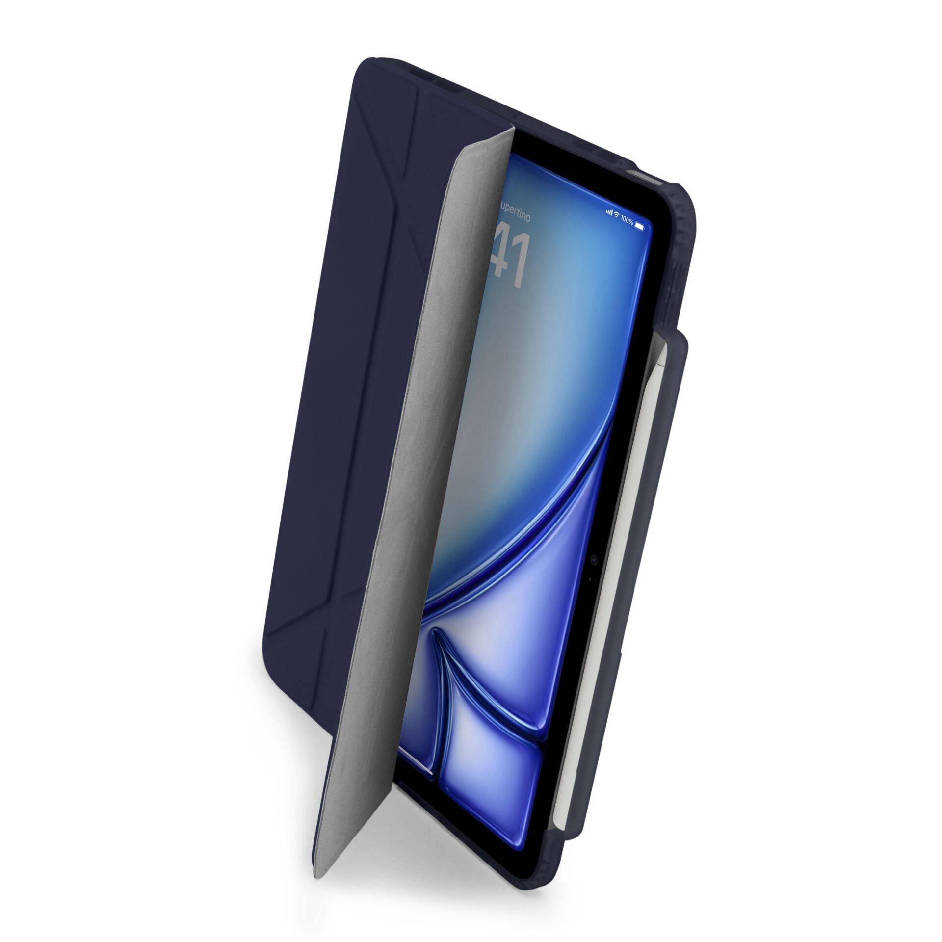 Pipetto Origami No3 Pencil Case iPad Air 13 M2 (2024) Donkerblauw-2