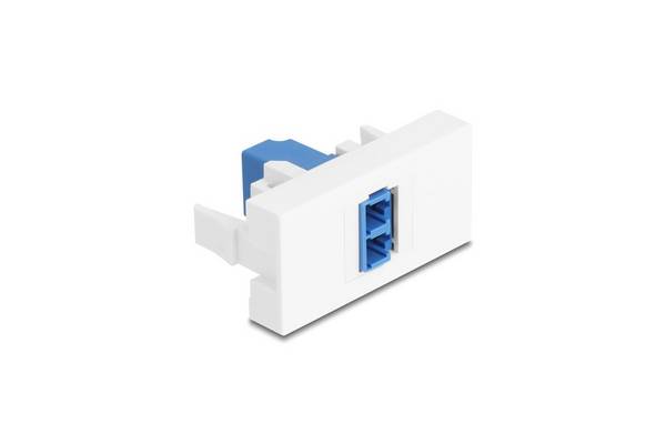 DELOCK Easy 45 module LC Duplex Bu > LC Duplex Bu wit/blauw