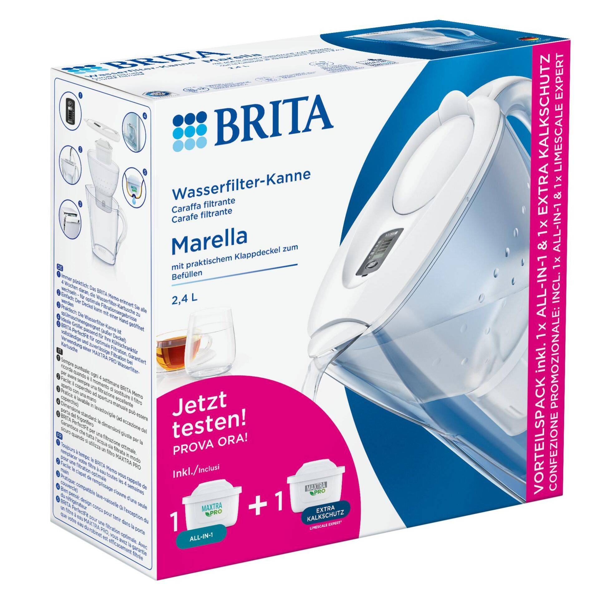 Brita Marella wit inclusief 1x ALL-in-1, 1x Extra Limescale-1