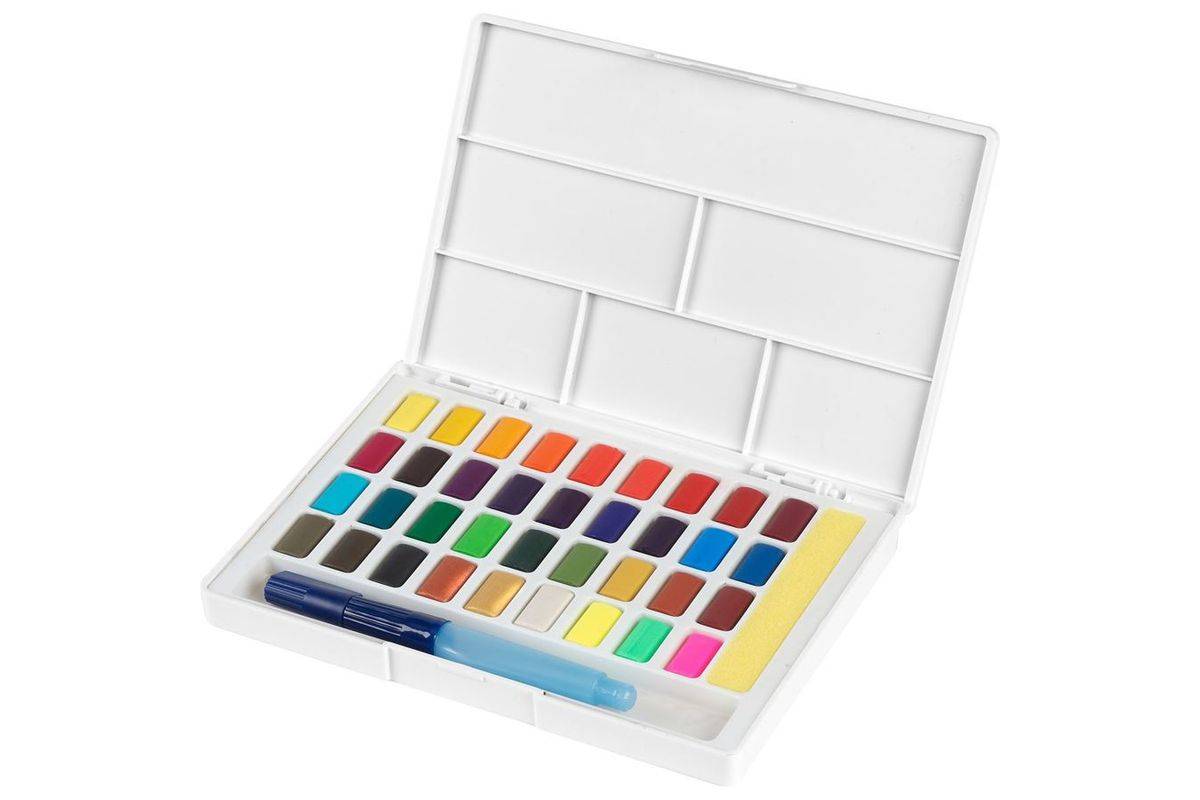 Faber Castell aquarelverf in een doos van 36-1