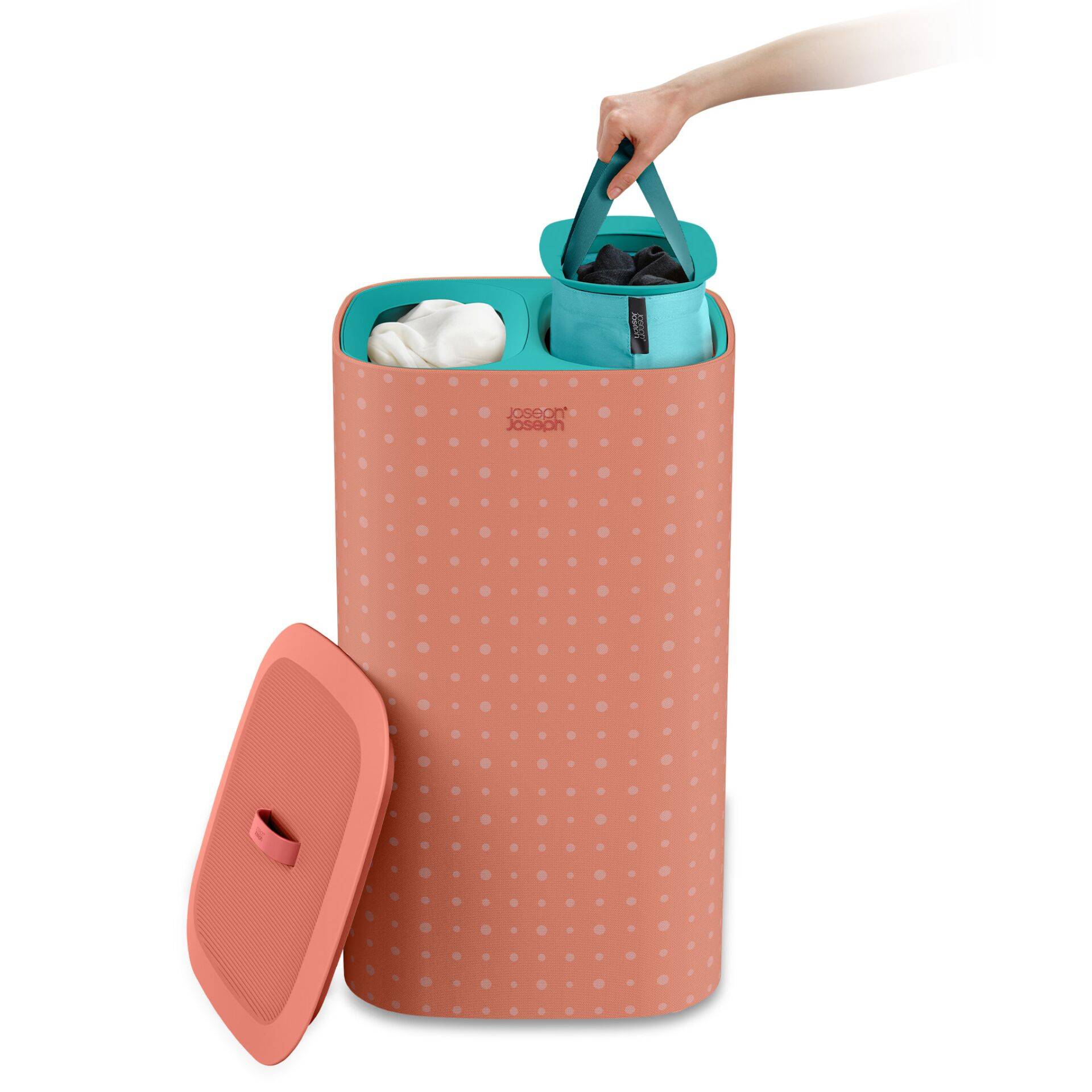 Joseph Joseph Tota Trio zwarte wasmand van 90 liter-1