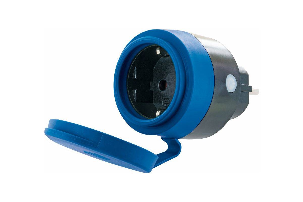 Schwaiger stopcontactadapter IP44 WiFi met meetfunctie-0