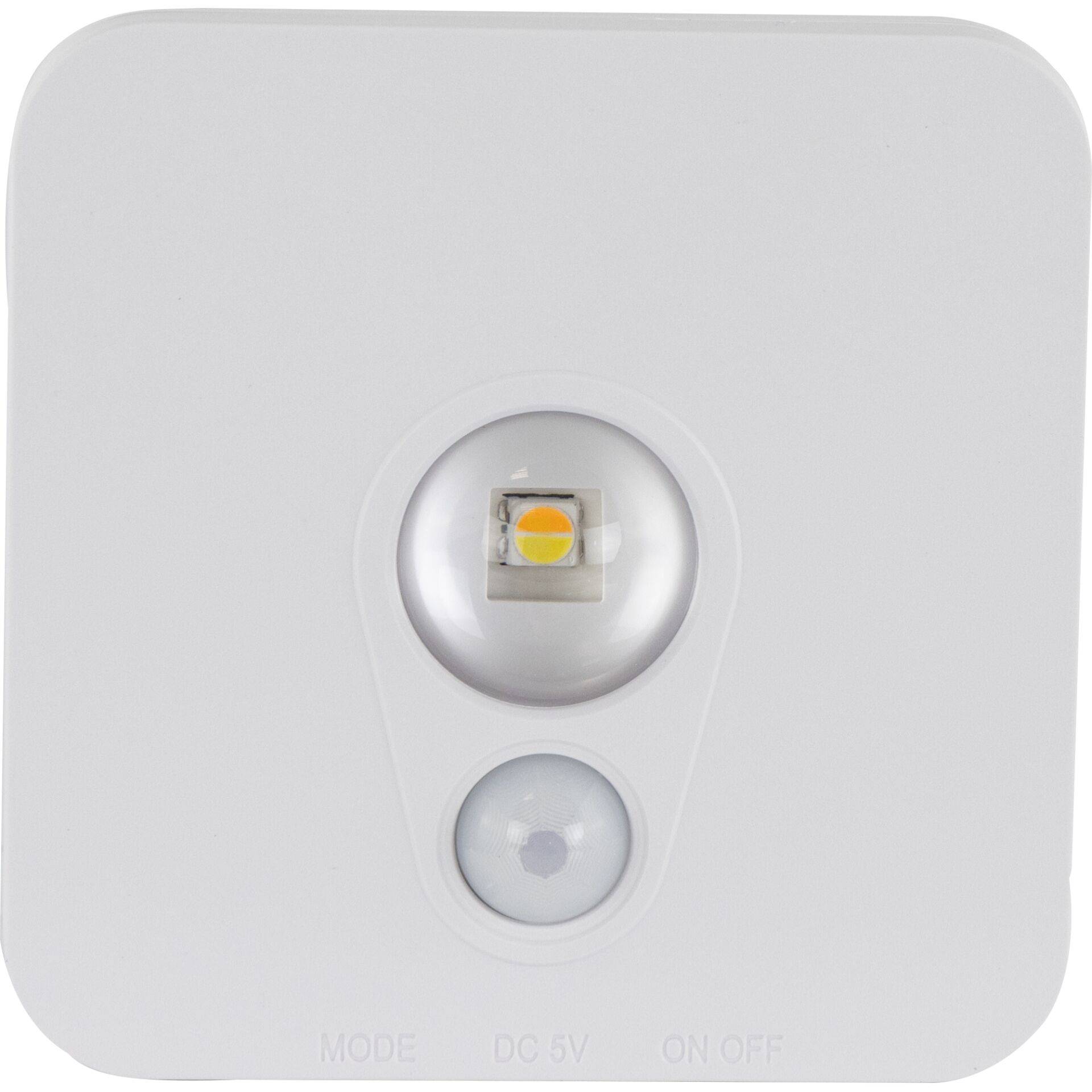 1x2 REV LED compacte lampjes op batterijen met bewegingsmelder 2013100800-0