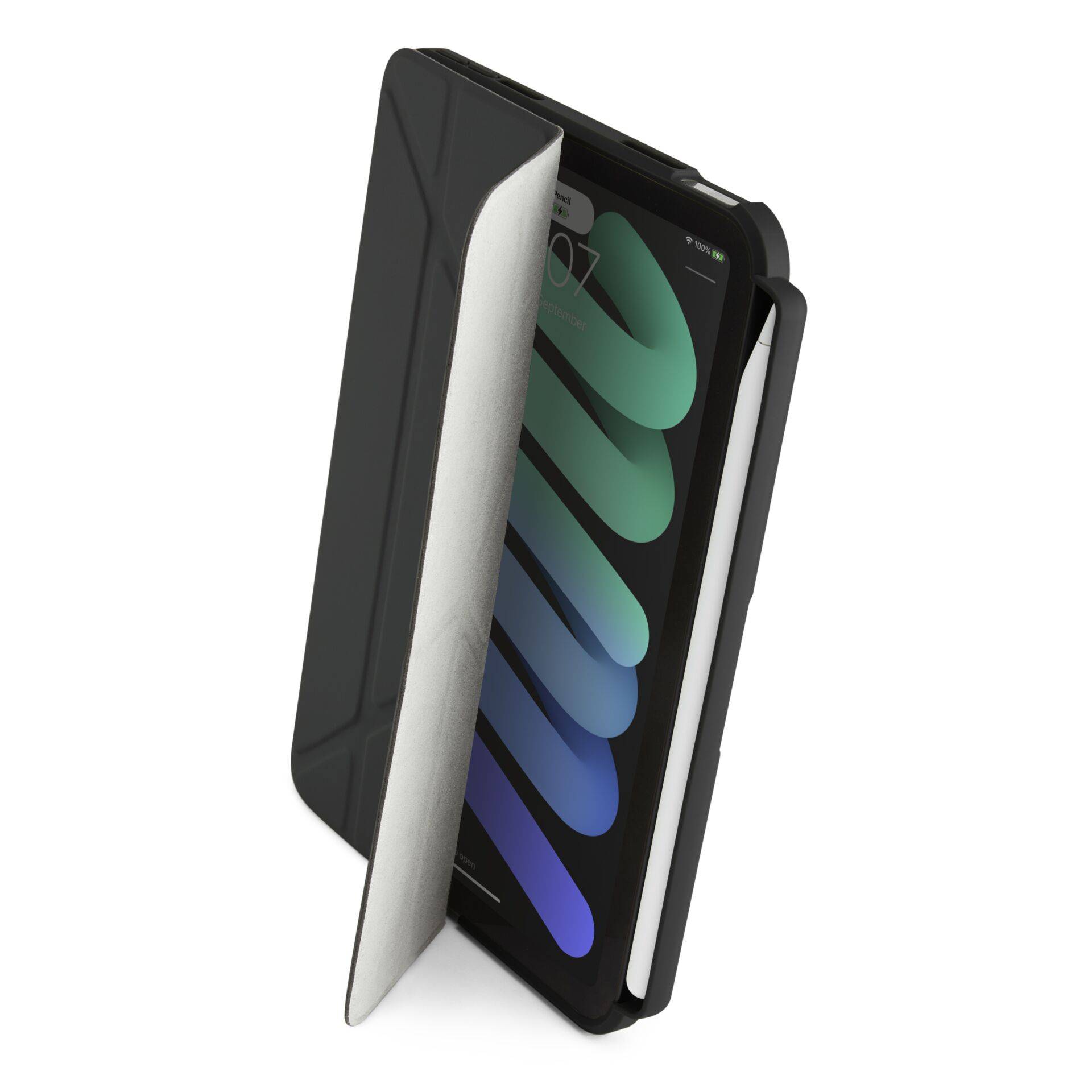 Pipetto Origami No3 Pencil Case voor iPad 10.2" (Generatie 7-9) Zwart-1