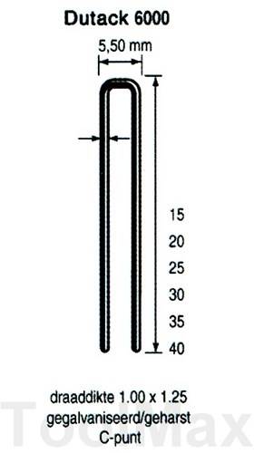 Dutack nieten 6015cnk 15mm 87120080149738712008014973-0