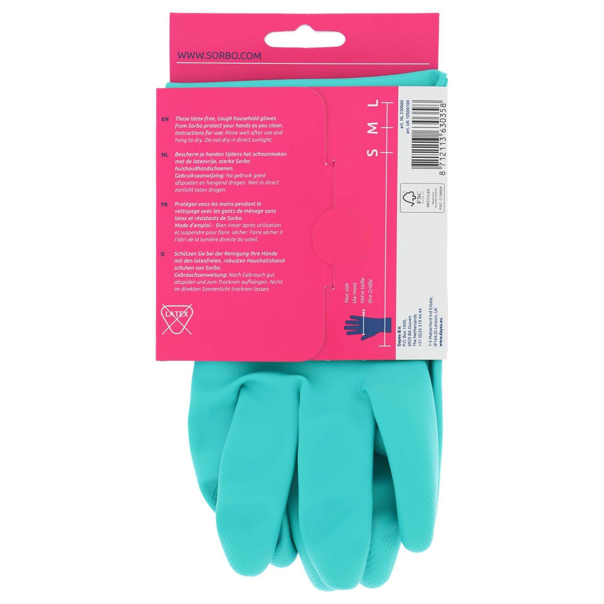 Sorbo huishoudhandschoenen nitril m 87121136303588712113630358-0