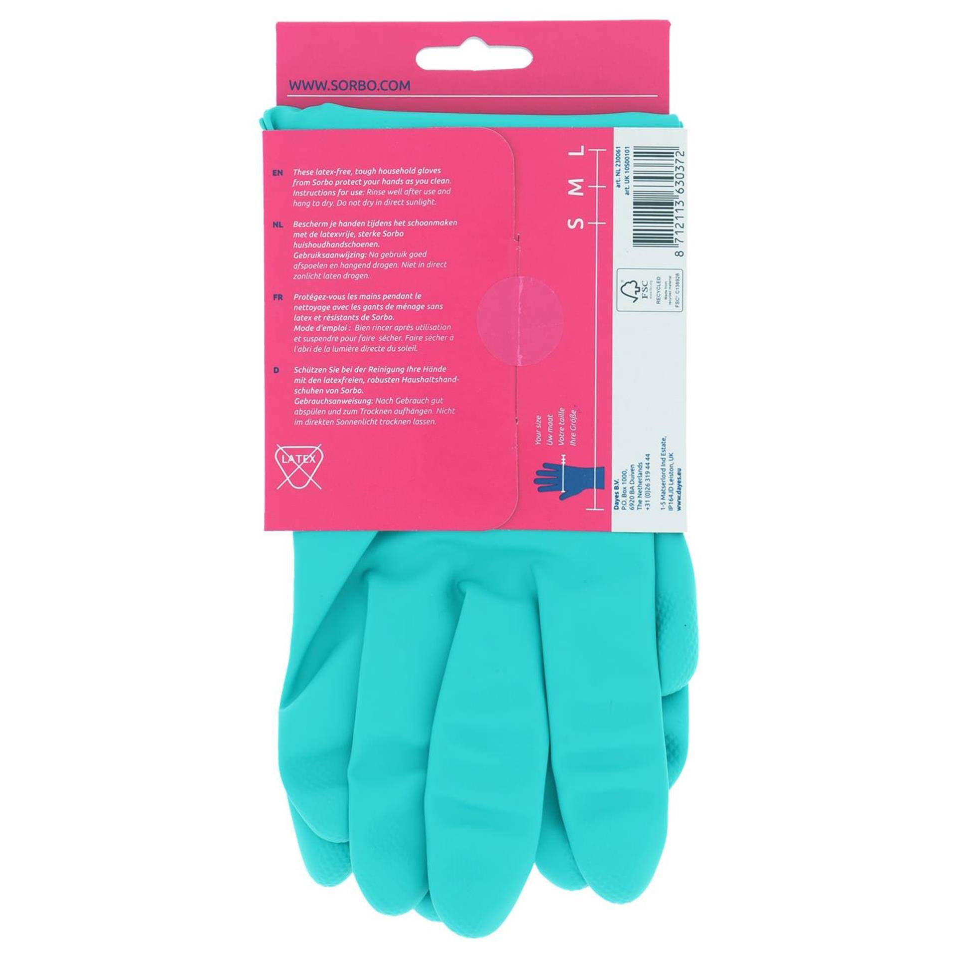 Sorbo huishoudhandschoenen nitril l 87121136303728712113630372-0