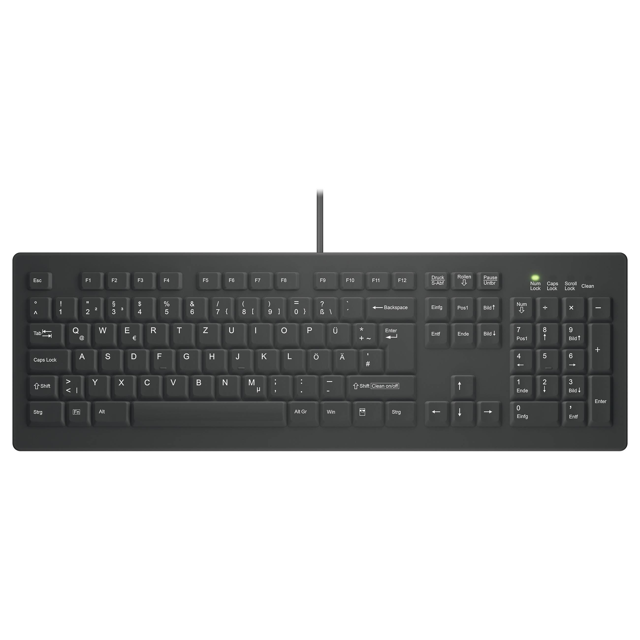 CHERRY ACTIVE KEY MTA AK-C8100 Corded DE-Layout zwart-0