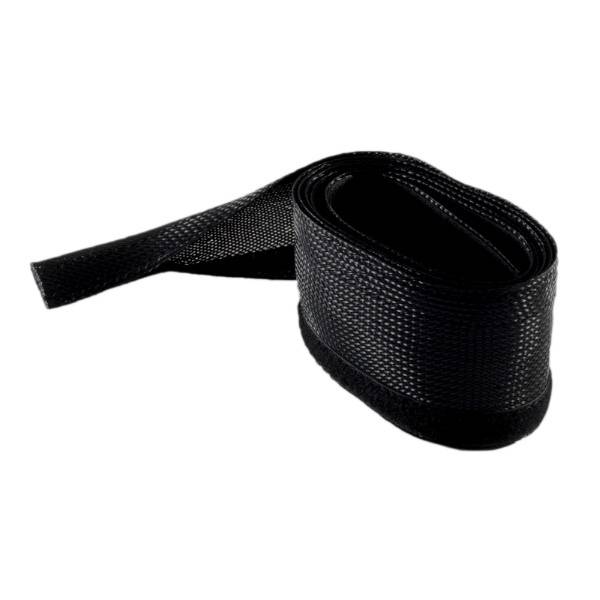 Polyester kabelsleeve | klittenband sluiting | 32 mm | zwart | 2 meter
