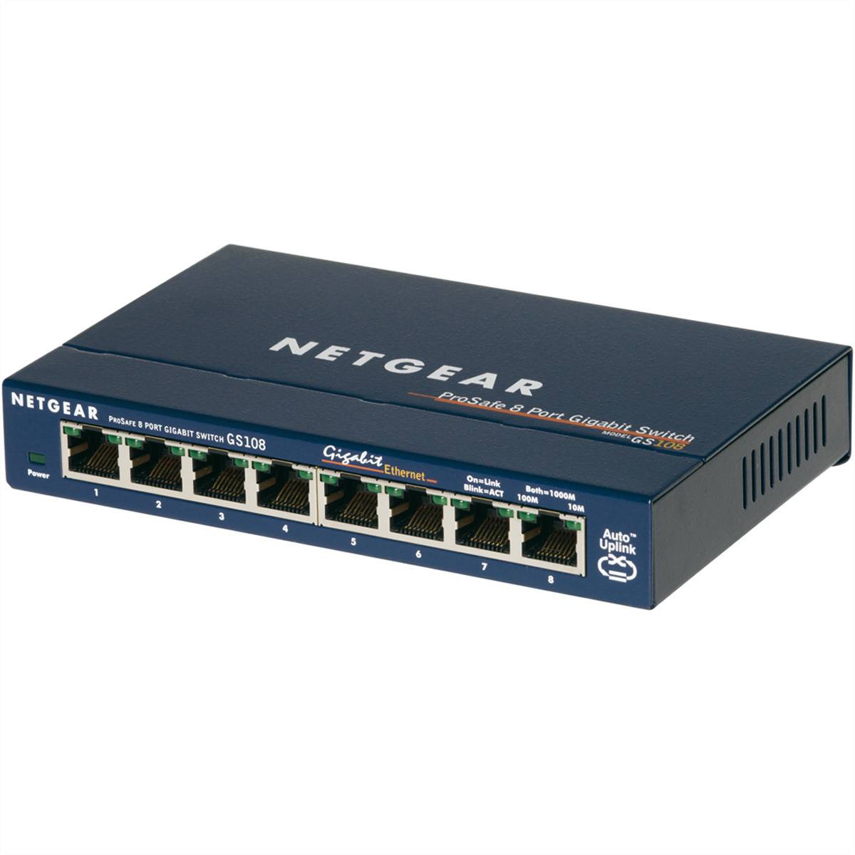 GS108 Desktop GigaBit Switch, 8x RJ-45-0