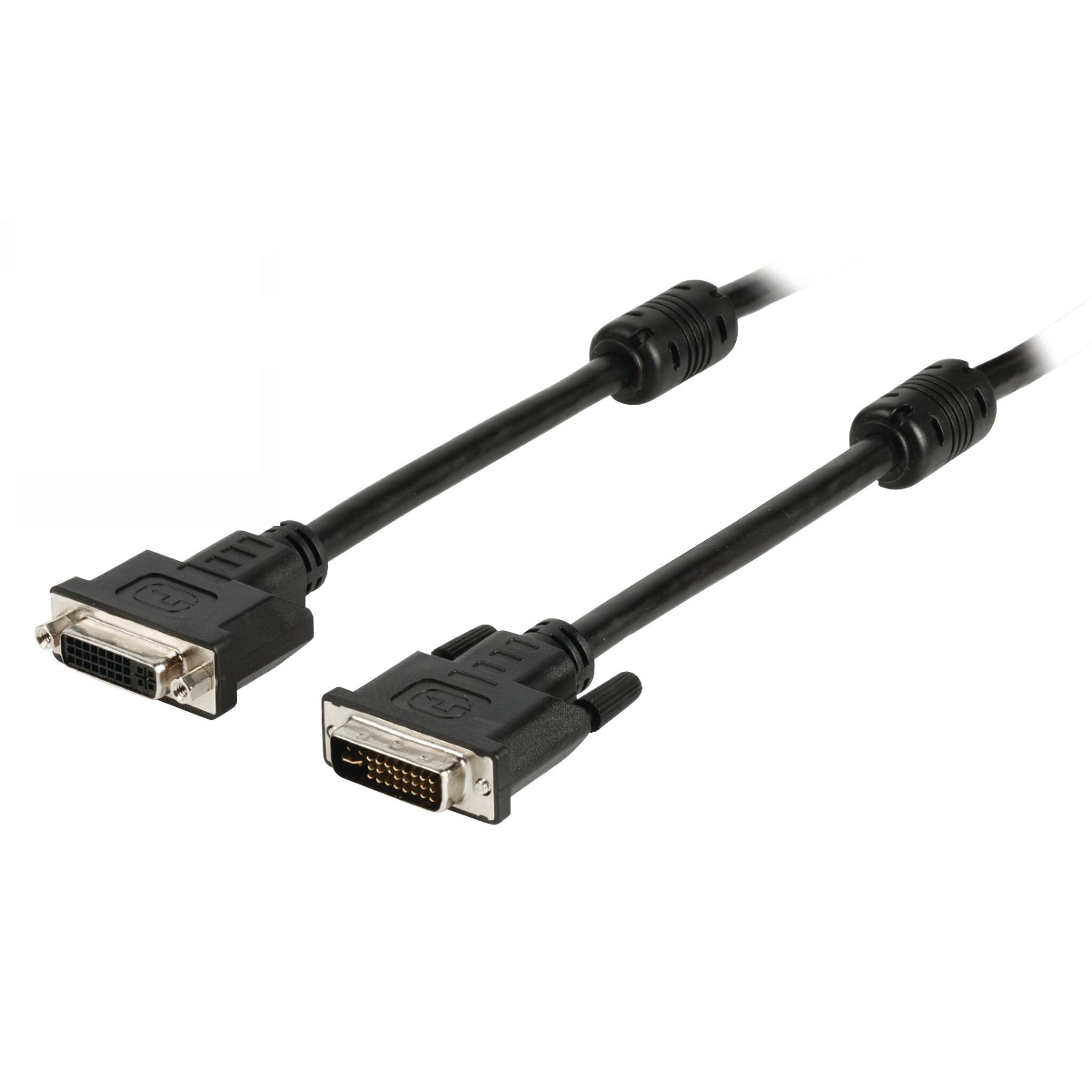 DVI-I Dual Link monitor verlengkabel / zwart - 2 meter-0
