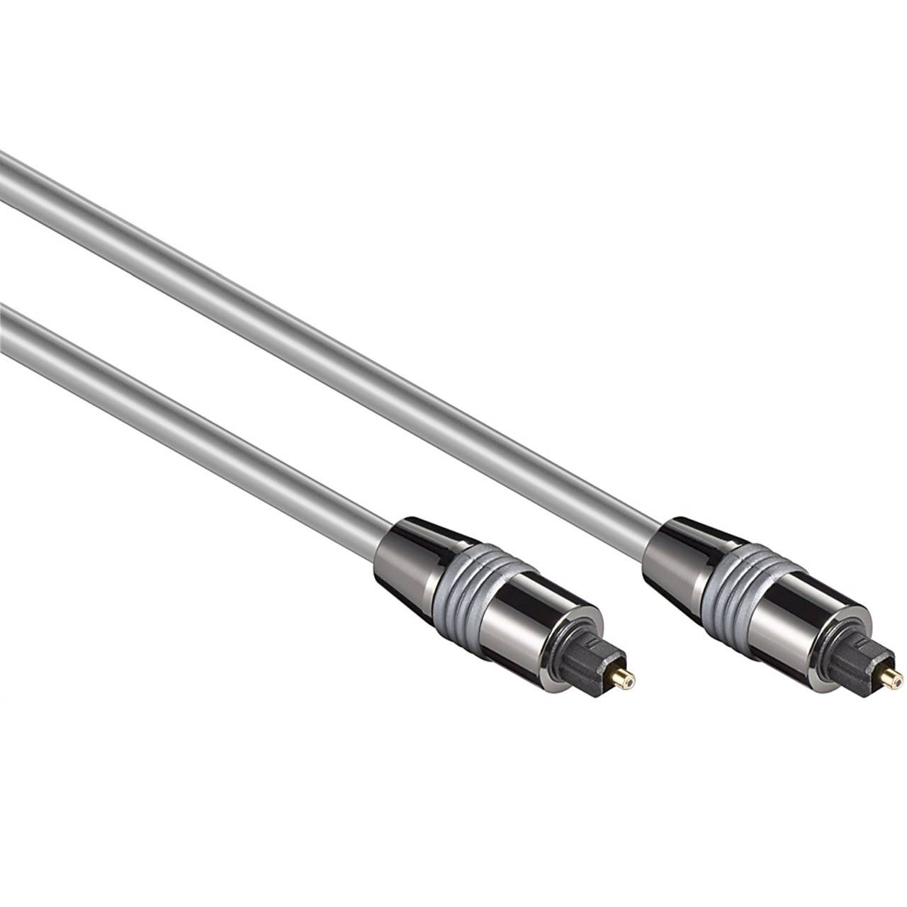 Digitale optische Toslink audio kabel - 6mm / zilver - 2 meter-0