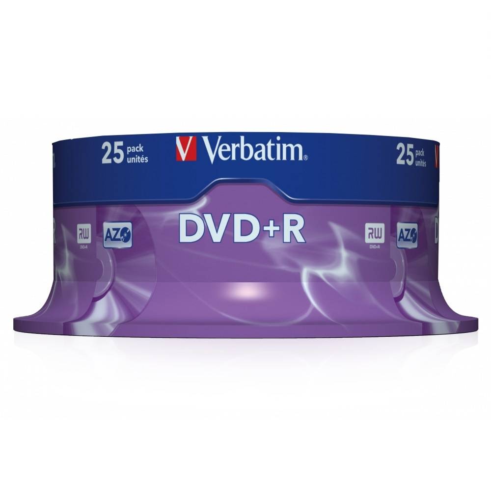 Verbatim DVD+R discs op spindel - 16-speed - 4,7 GB / 25 stuks-0
