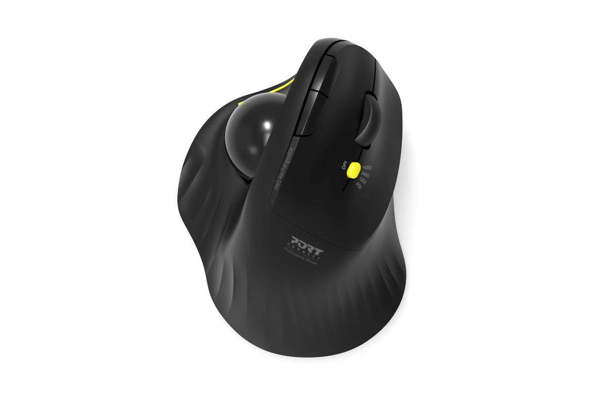 Port MUIS ERGONOMISCHE OPLAADBARE BLUETOOTH-TRACK BALLED-3