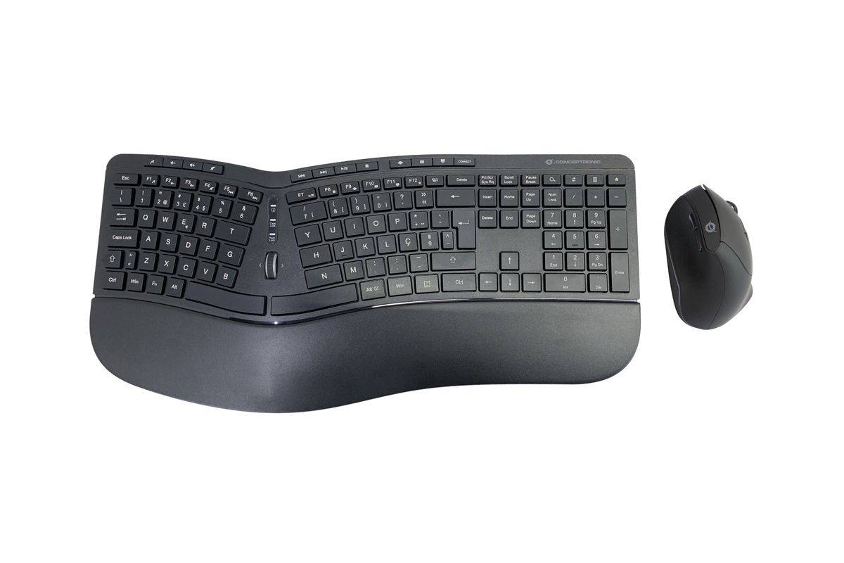 CONCEPTRONIC Draadloos toetsenbord+muis,ergo,lay-out portugie.sw