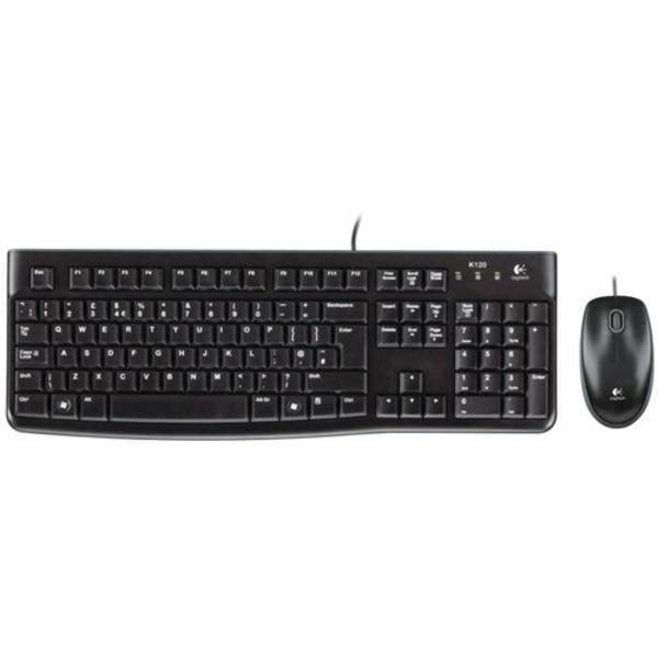 Logitech MK120 Toetsenbord en muis - Spaans - USB Kabel Toetsenbord - USB Kabel Muis - Optisch - Symmetrical