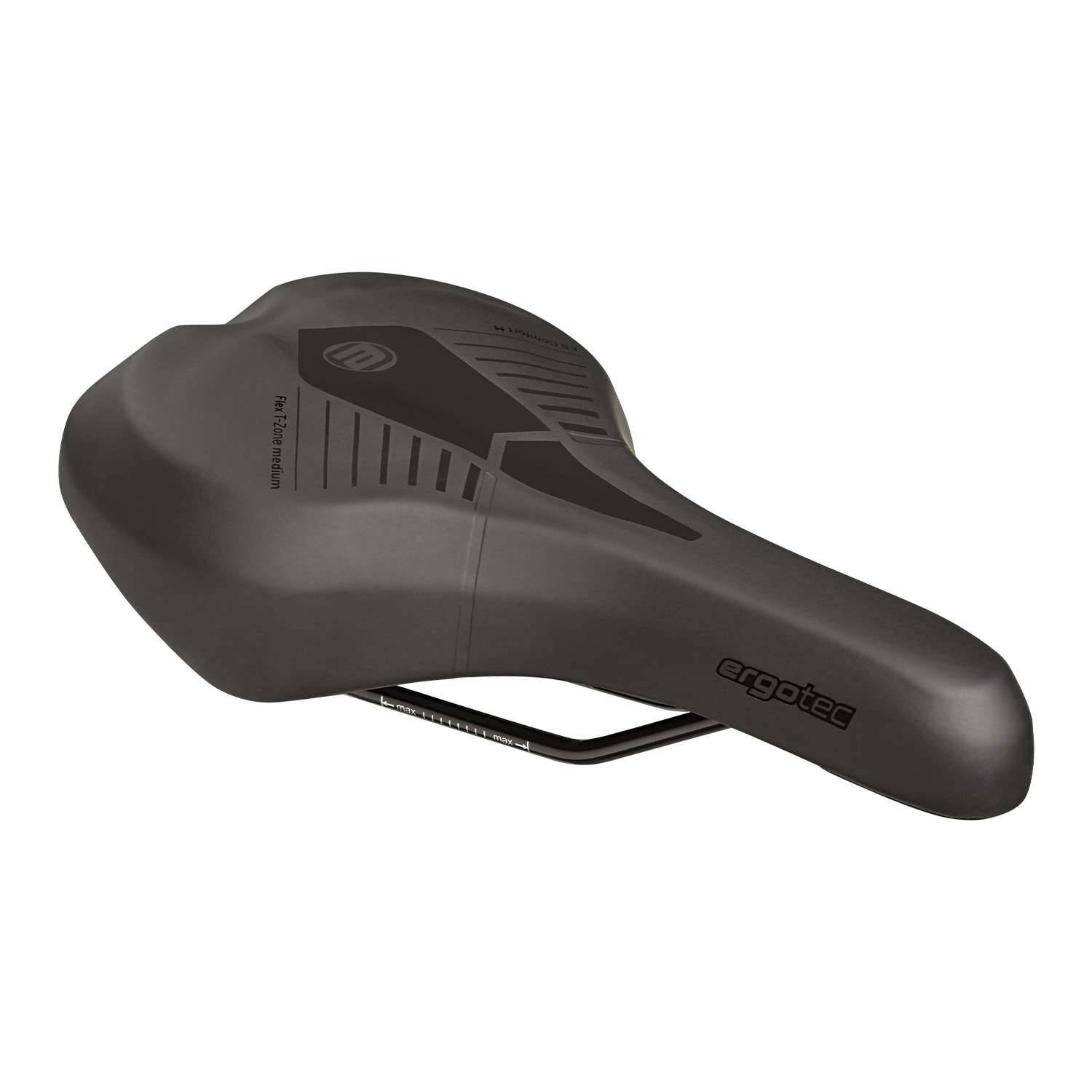 Fietszadel Ergotec Active M 279 x 174 mm medium - zwart-0