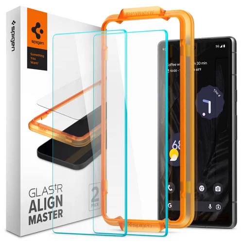 Spigen GLAStR EZ Fit Screenprotector + Applicator 2-pack Google Pixel 7a-0