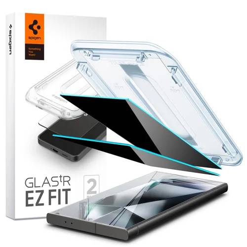 Spigen GLAStR Privacy EZ Fit Screenprotector + Applicator Samsung Galaxy S24 Ultra-0