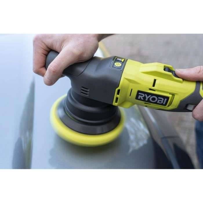 RYOBI ONE+ Polijstmachine 18V 125mm Geleverd met 3 pads (kaal) - R18P-0-1