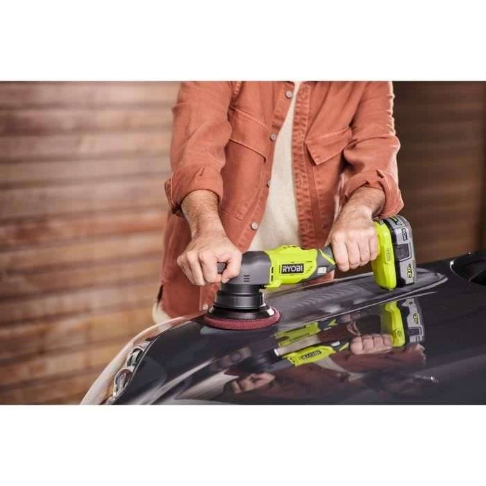 RYOBI ONE+ Polijstmachine 18V 125mm Geleverd met 3 pads (kaal) - R18P-0-2