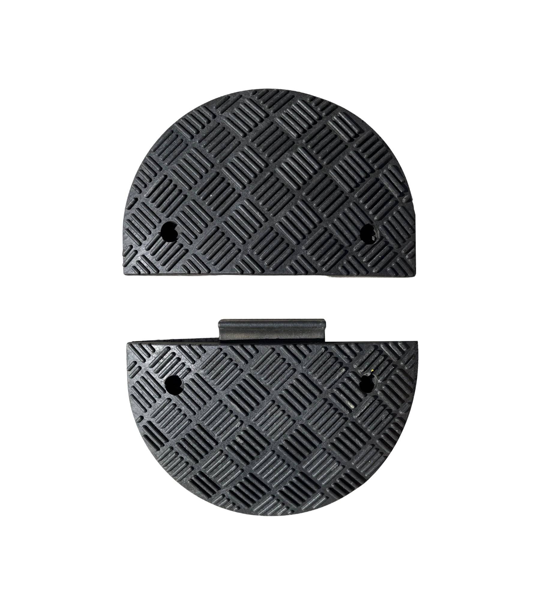 Verkeersdrempel 5 cm hoog - eindstuk man - zwart-0