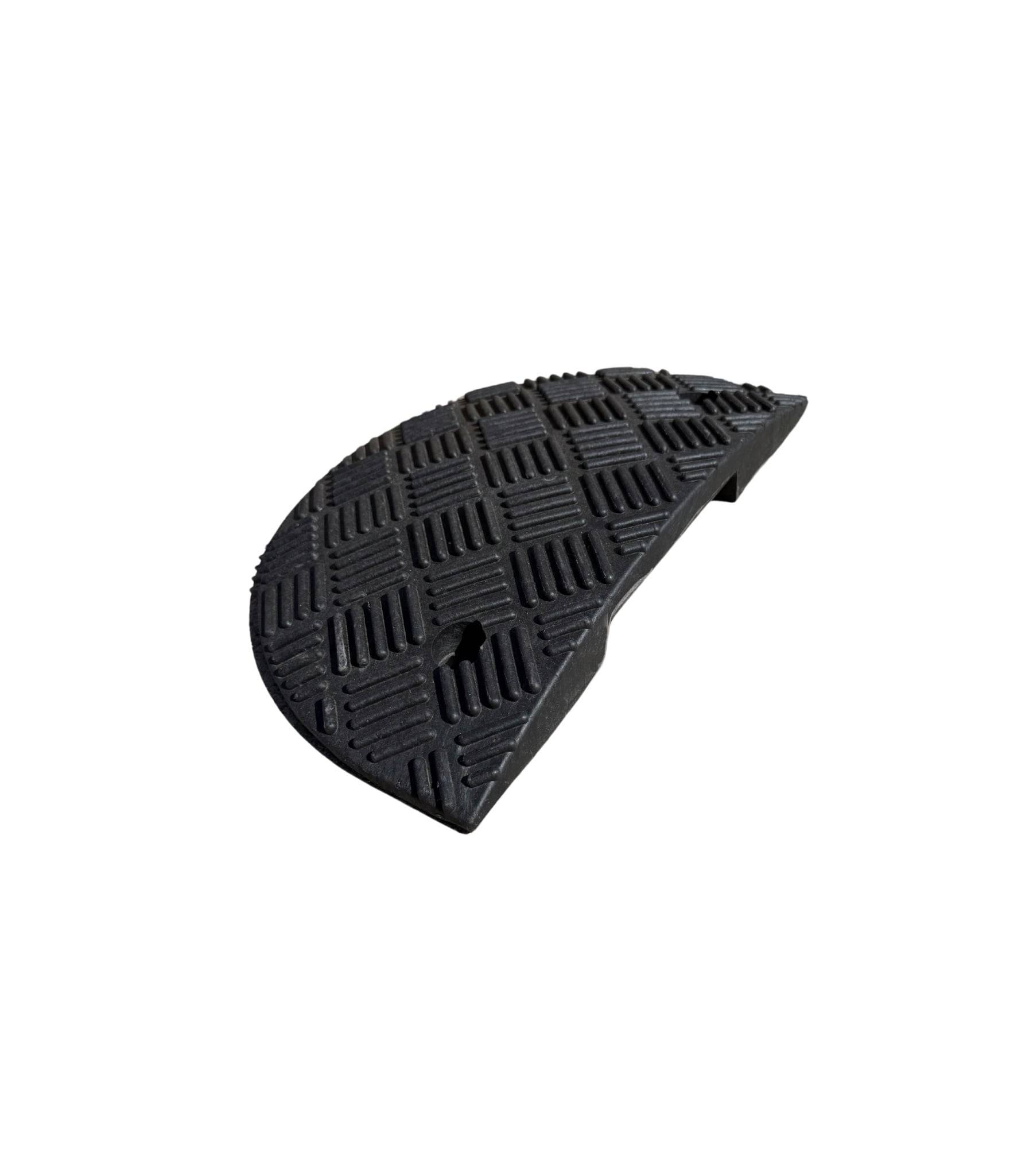 Verkeersdrempel 5 cm hoog - eindstuk man - zwart-1