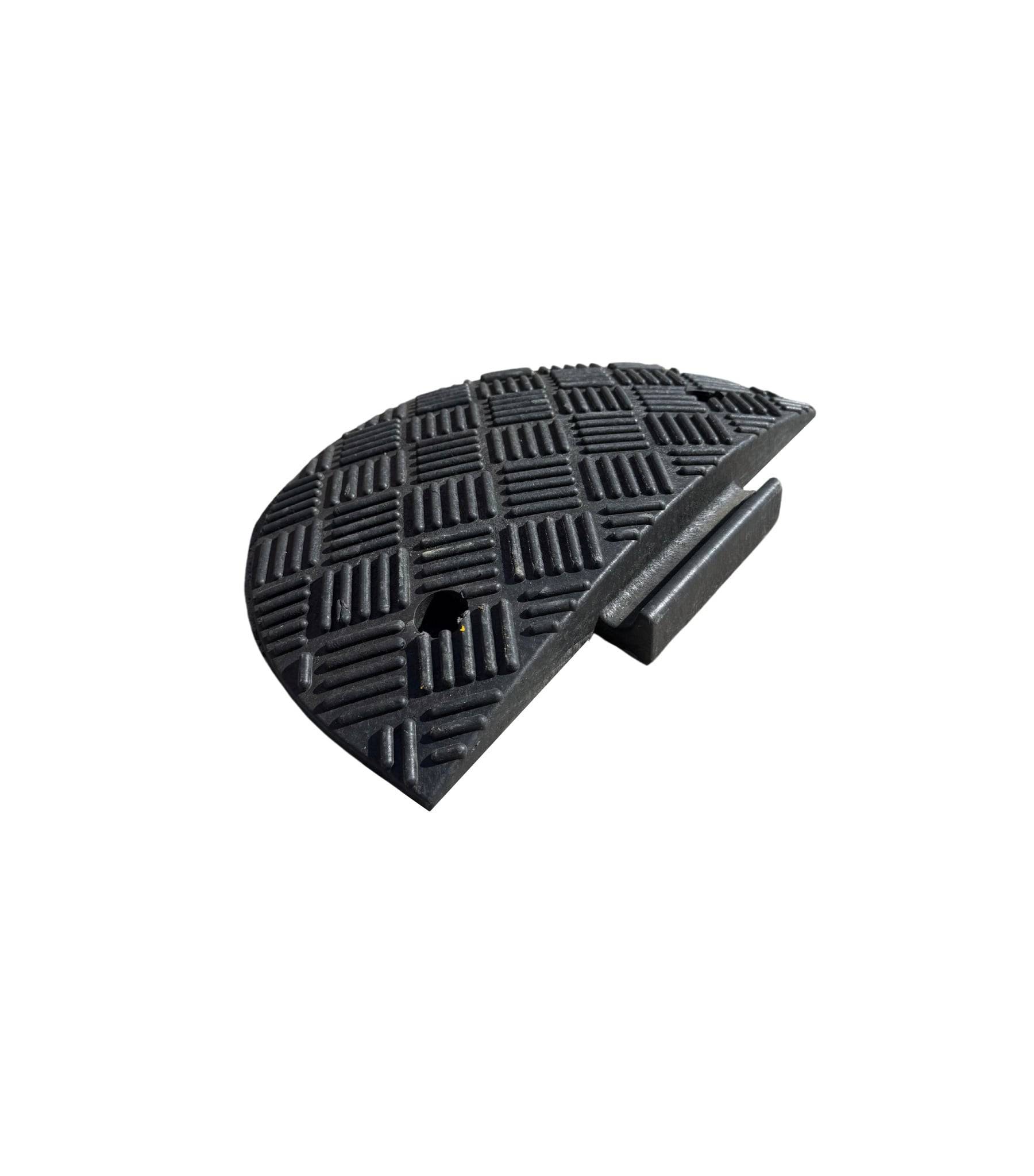 Verkeersdrempel 5 cm hoog - eindstuk man - zwart-2