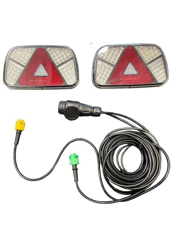 Verlichtingsset LED 13-polig 7m. kabel met 6-polige bajonet