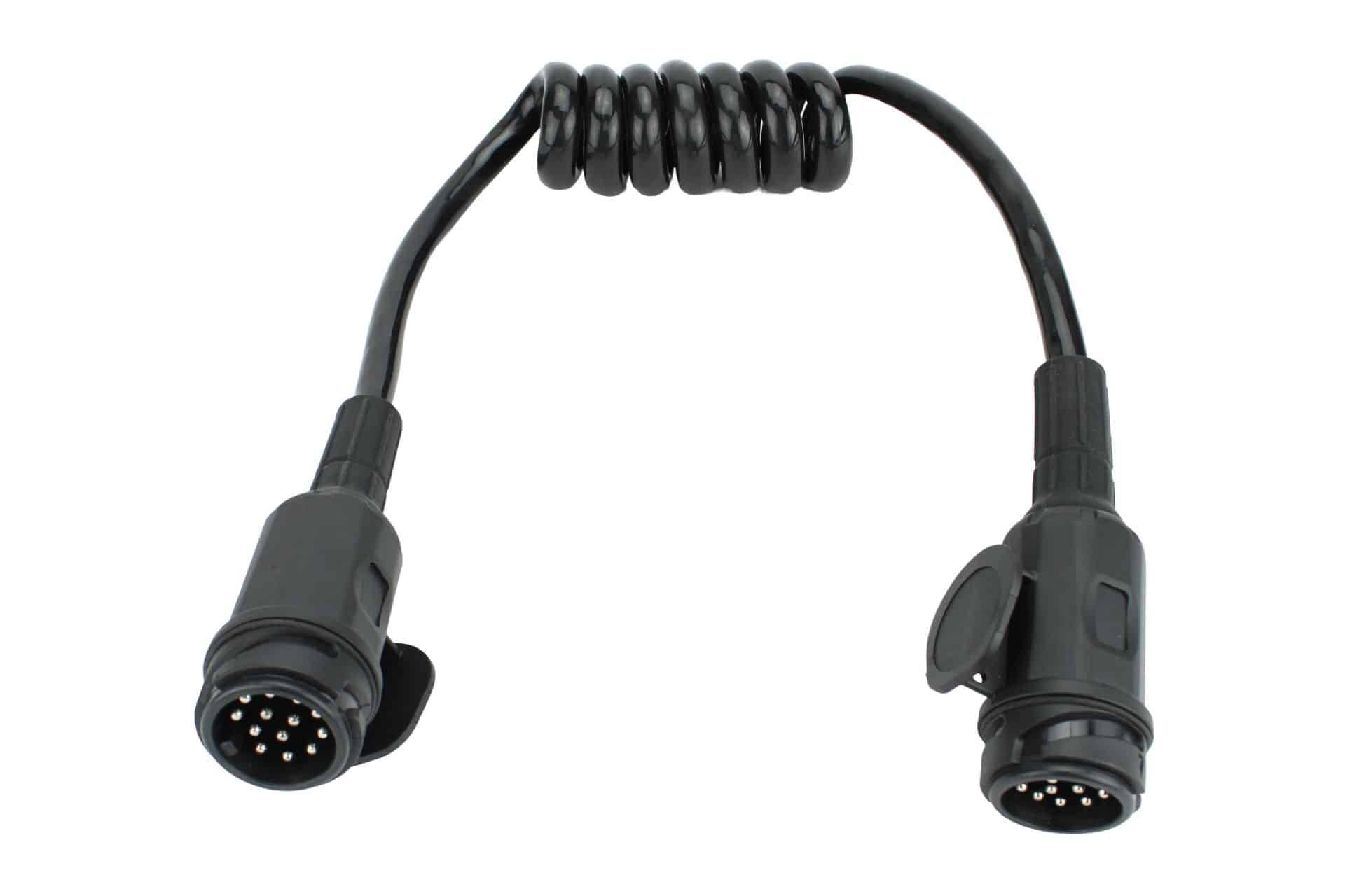 Spiraalkabel 75 tot 125cm Menbers type | 13-polig | DTR | 13-aderig-0