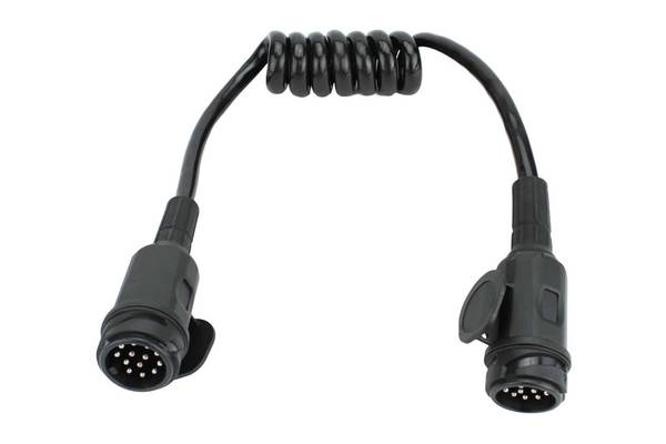 Spiraalkabel 75 tot 125cm Menbers type | 13-polig | DTR | 13-aderig