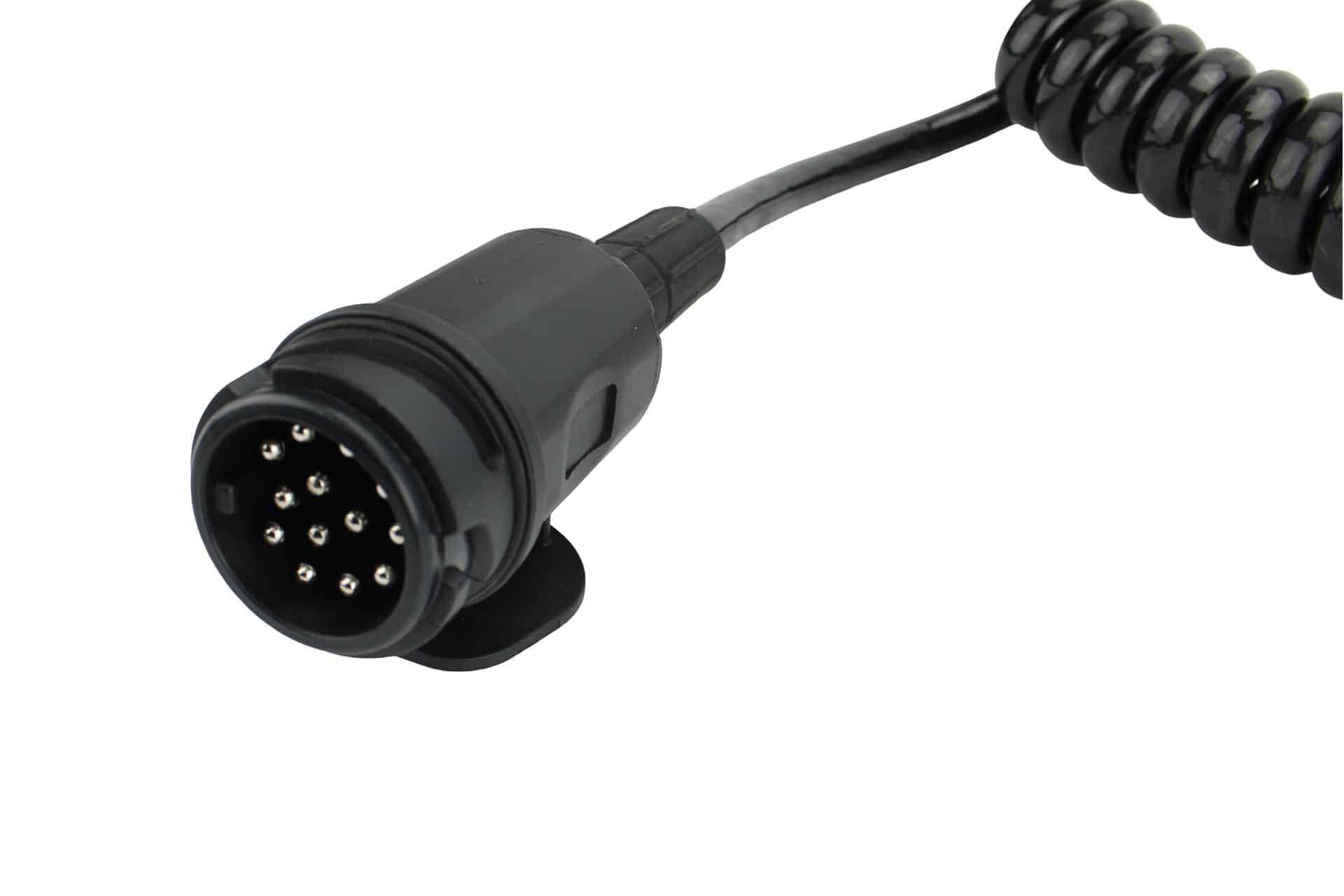 Spiraalkabel 75 tot 125cm Menbers type | 13-polig | DTR | 13-aderig-2