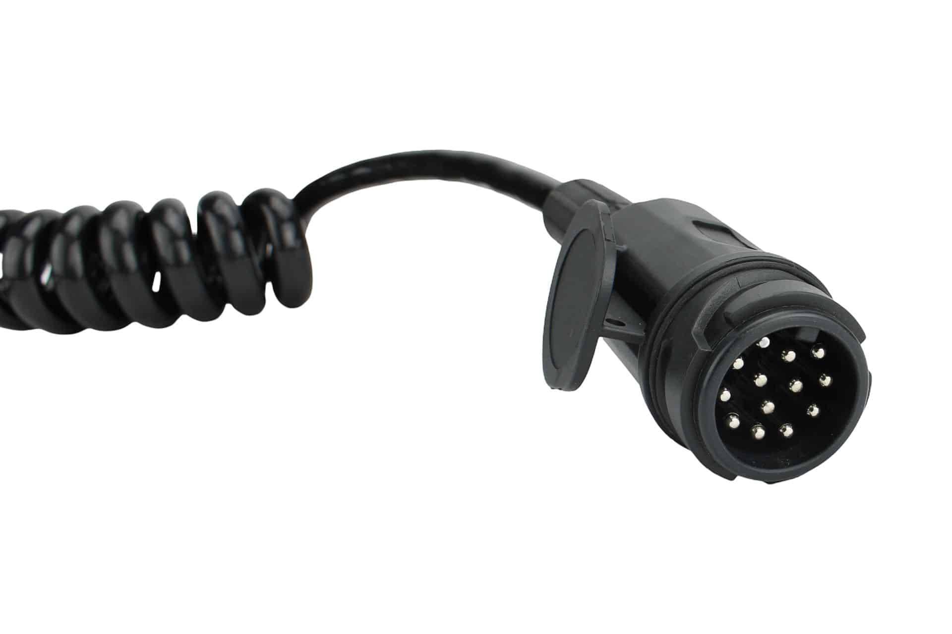 Spiraalkabel 75 tot 125cm Menbers type | 13-polig | DTR | 13-aderig-3
