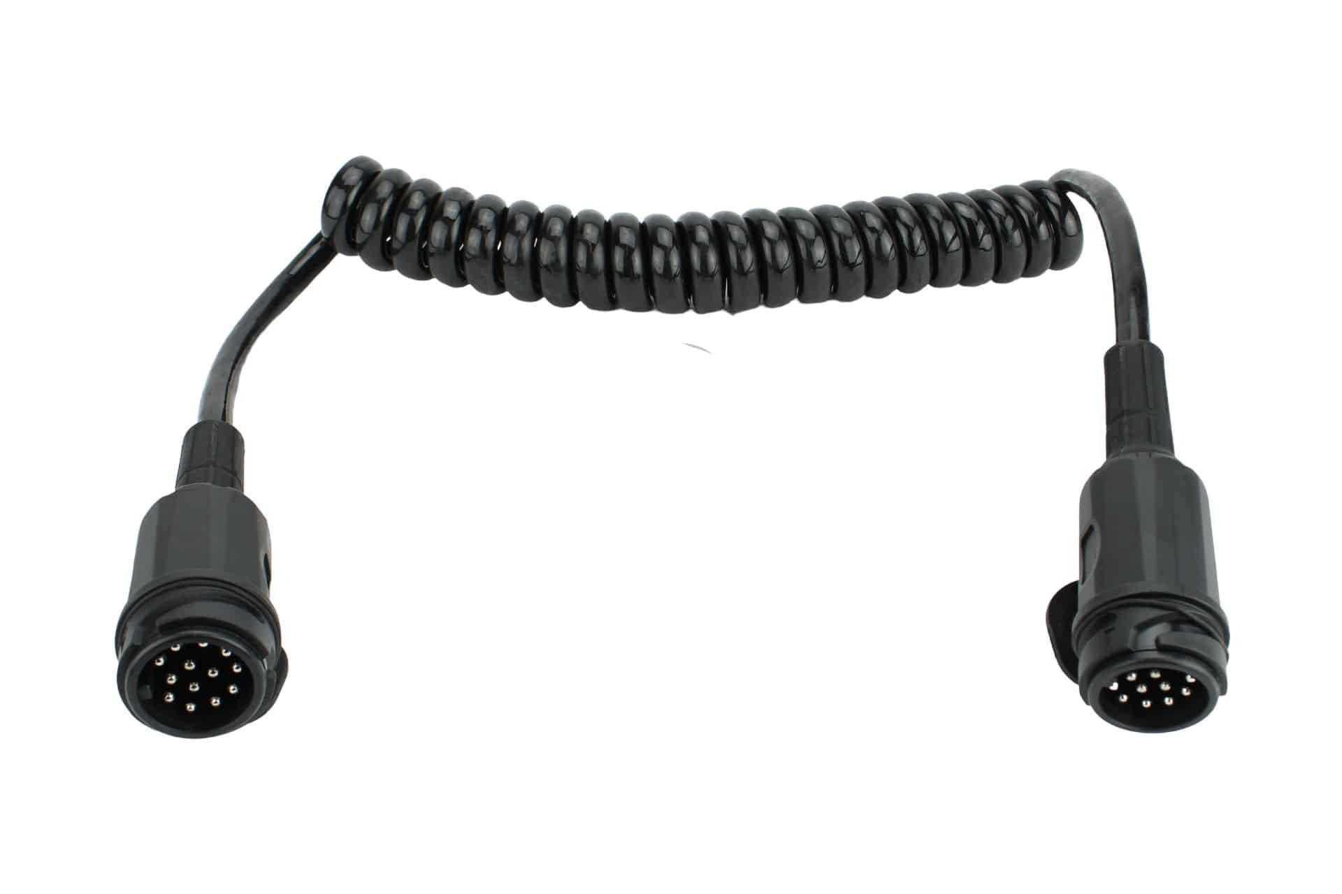 Spiraalkabel 90 tot 210cm Menbers type | 13-polig | DTR | 13-aderig-0