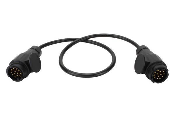 Kabel 1 mtr 2 x 13 polige kunststofstekker