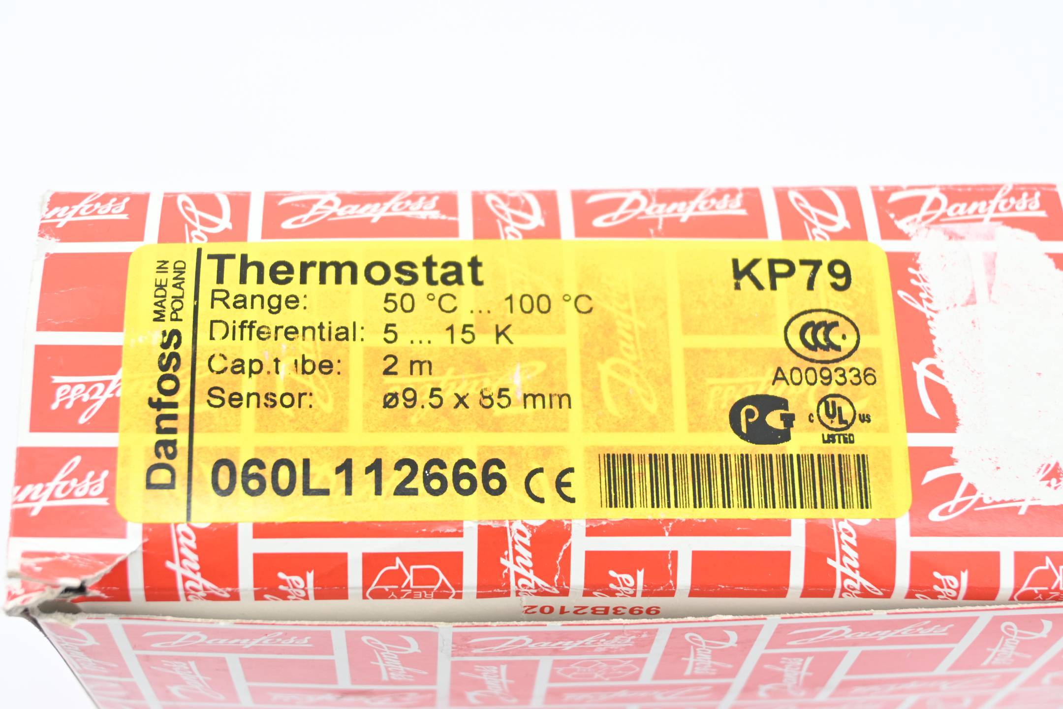 DANFOSS 060L112666 Sensor: thermostaatmet capillair; SPDT; 16A; 400VAC; 50÷100°C - 1 stuk-3