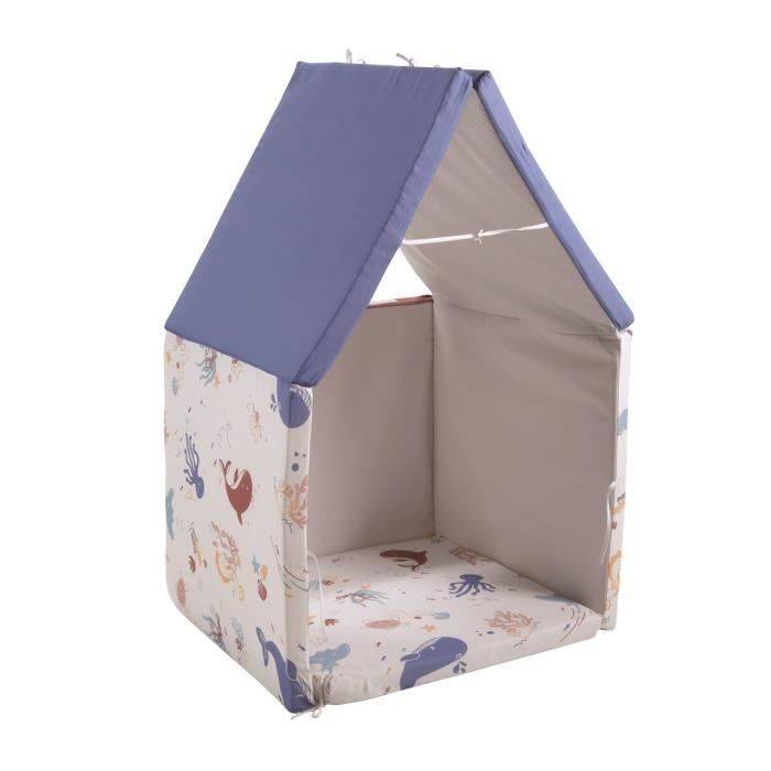 TINEO 5-in-1 Vouwbare Speelmat - 120x180 cm - Ideaal voor Baby's - Tunnel en Speelhuis 5-in-1-Spielmatte-4