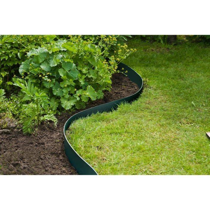 Natuurlijke Polypropyleen Tuinrand - 3 mm dik - 15 cm hoog x 10 m lang - Groen-2